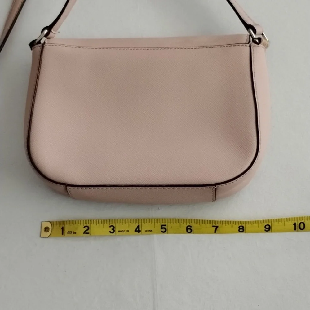 Kate Spade Baby Pink Safiano Leather Crossbody Bag *flaw - Picture 4 of 10